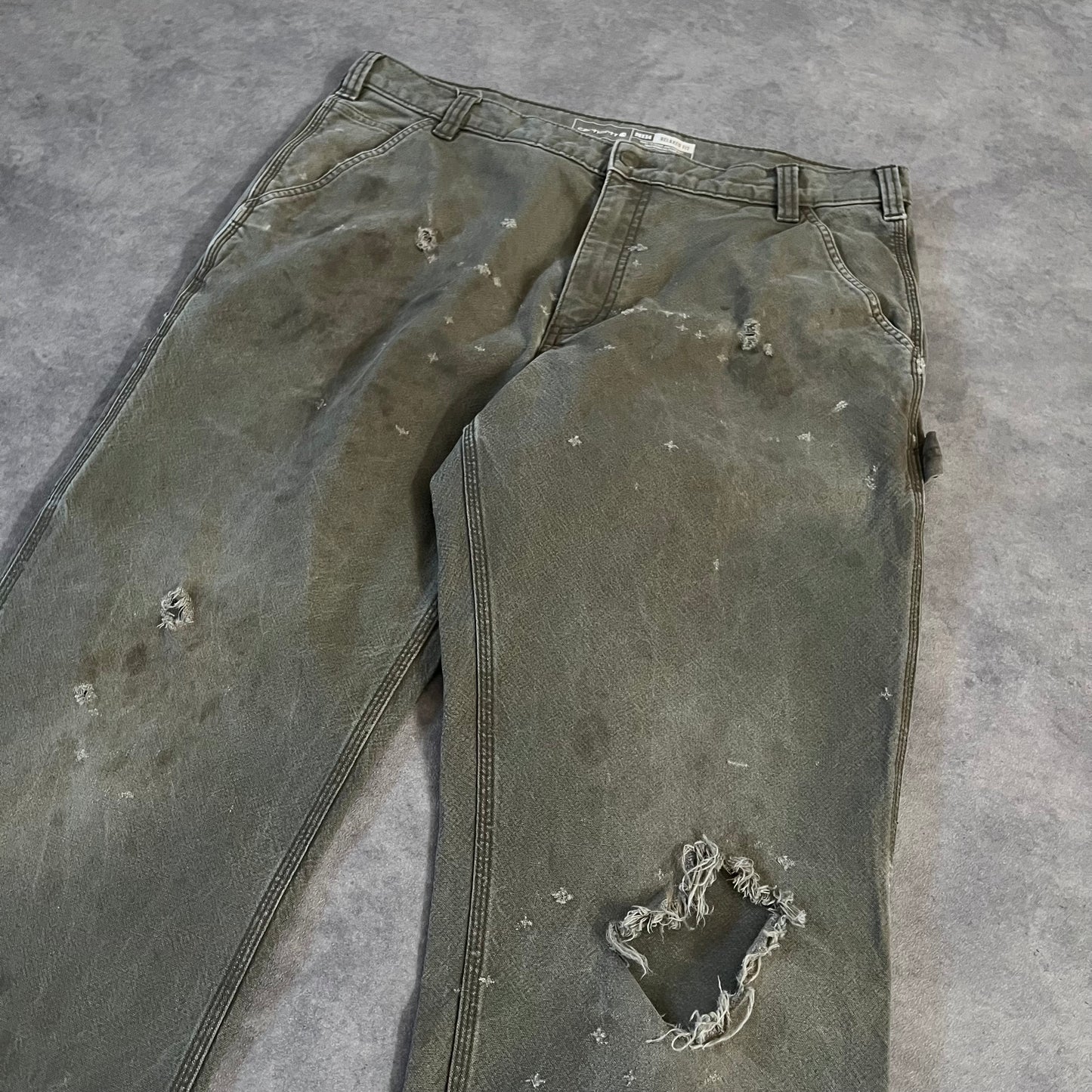 Pantalon Carhartt style usé