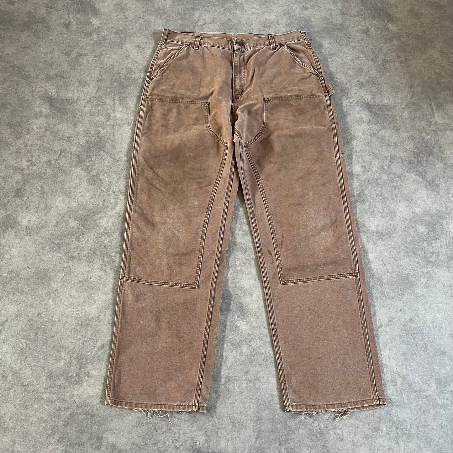 Pantalon Carhartt double knee style usé