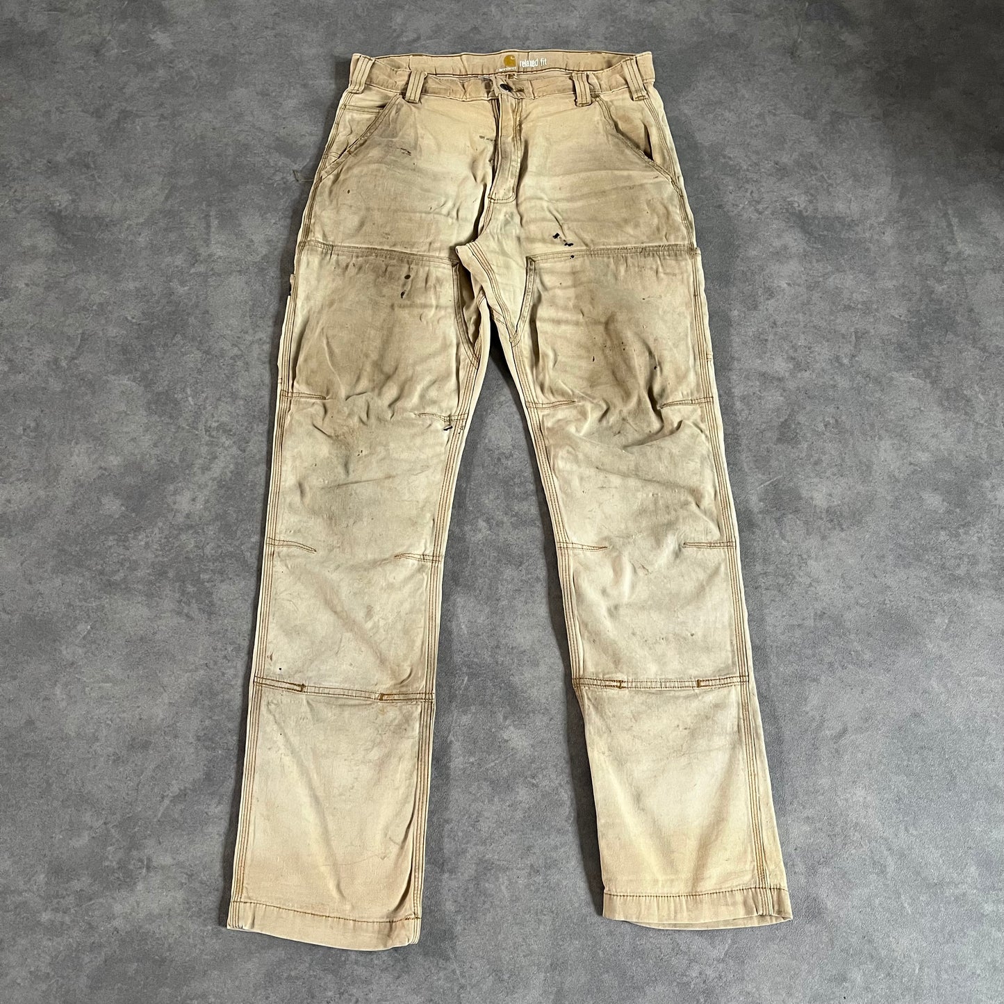 Pantalon Carhartt double knee style usé