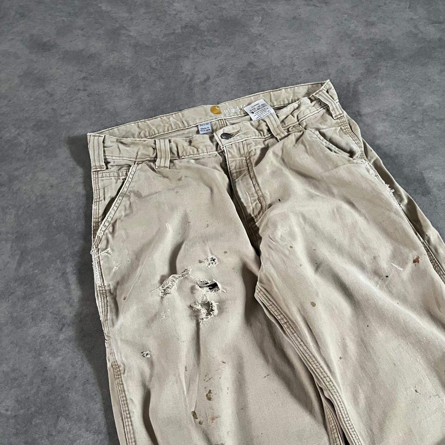 Pantalon Carhartt style usé