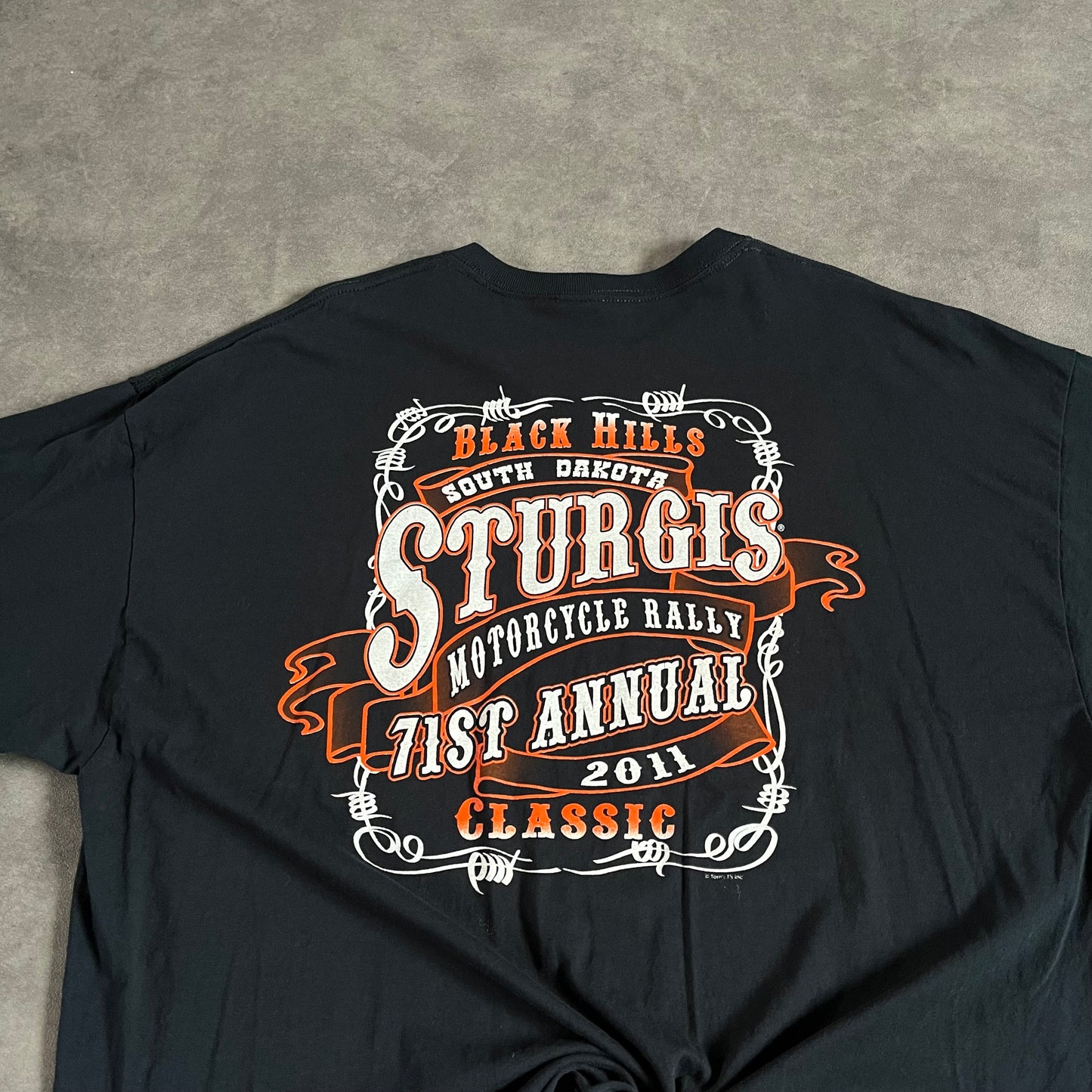 T-shirt Vintage Black Hills MotorCycle 2011