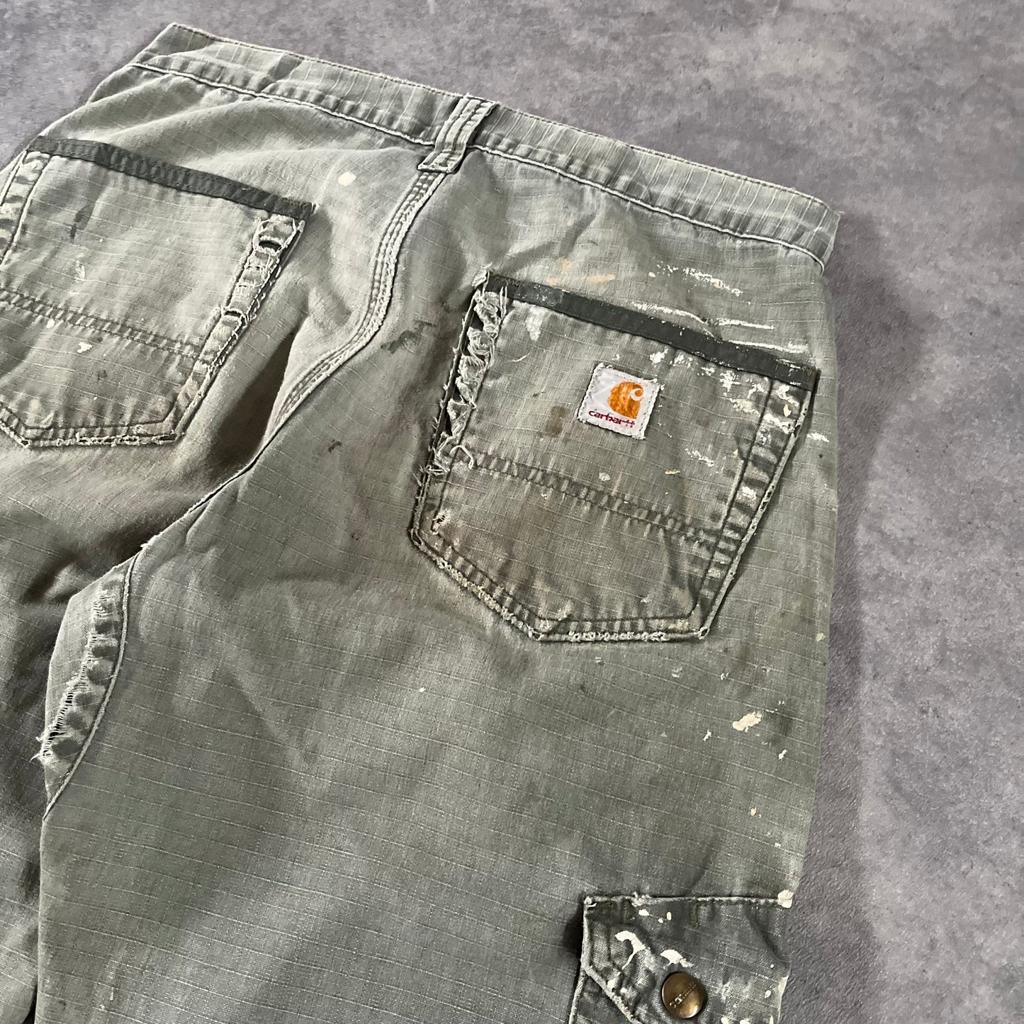 Pantalon Carhartt double knee style usé