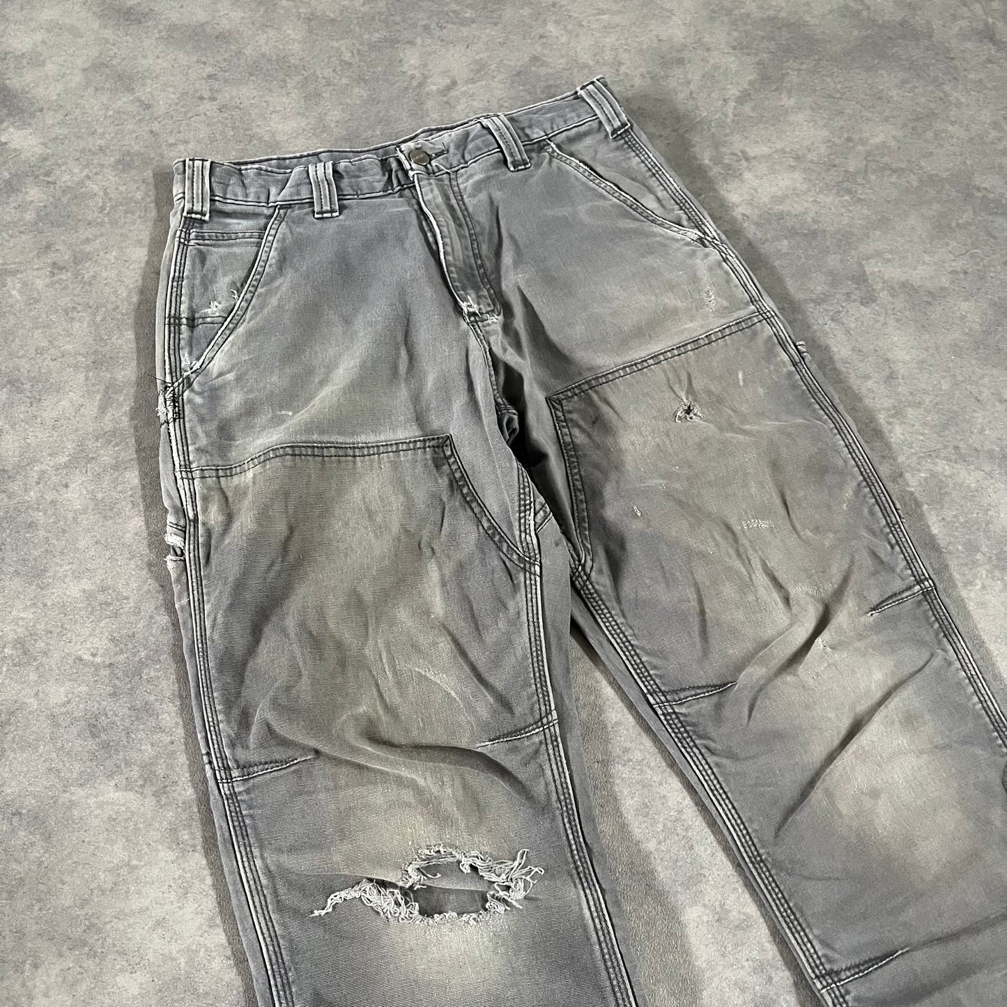 Pantalon Carhartt double knee style usé