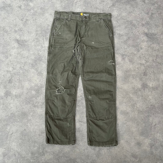 Jean Carhartt double knee style usé