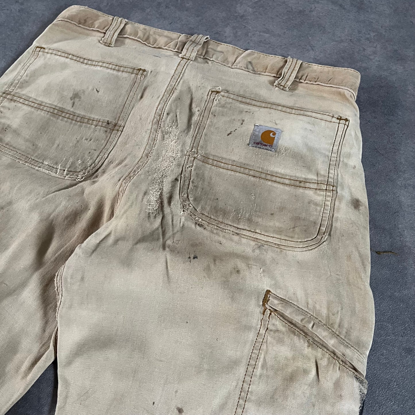 Pantalon Carhartt double knee style usé