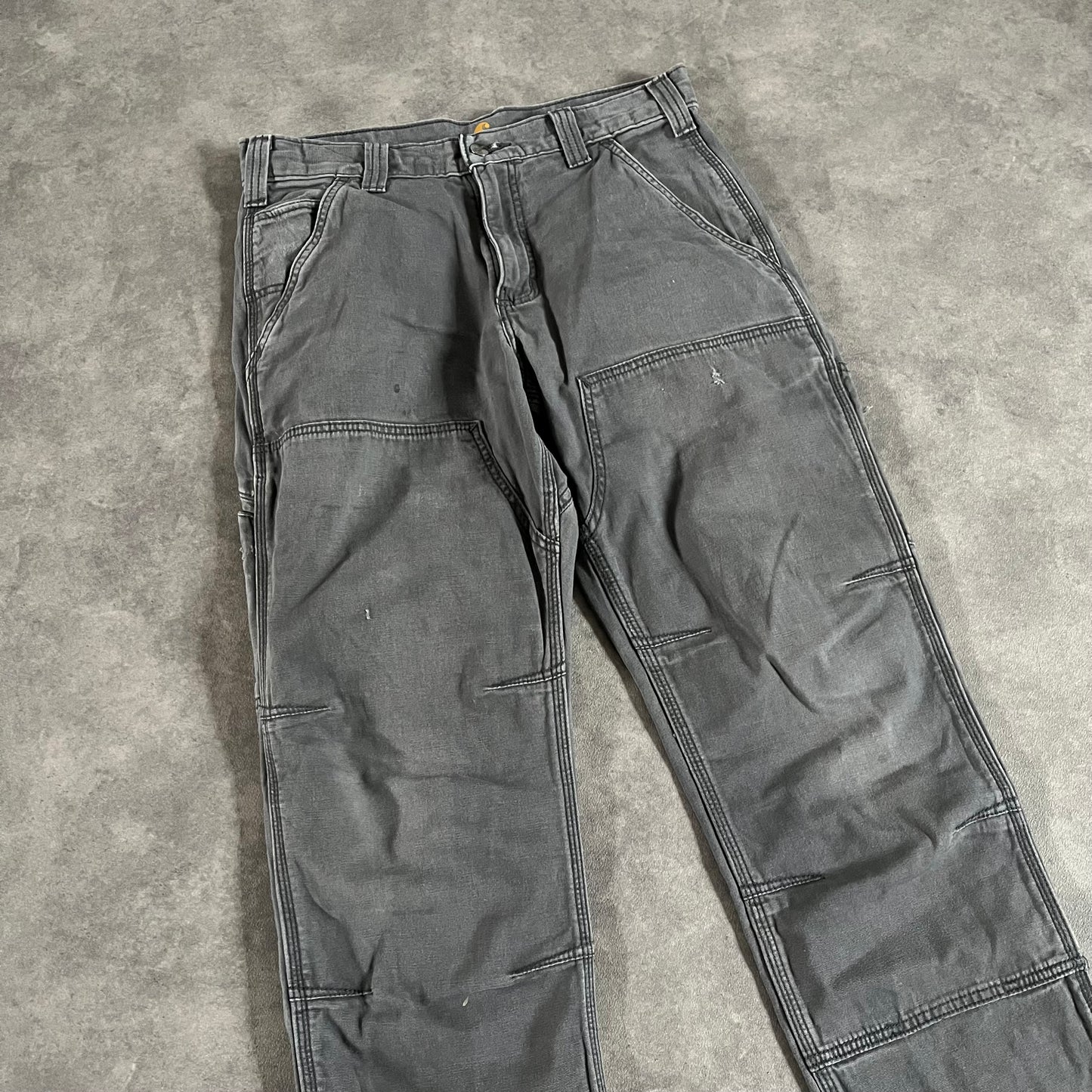 Pantalon Carhartt double knee style usé